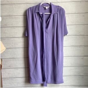 Diane Von Furstenberg Lilac Freesia Karin ShirtDress
